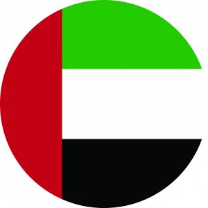 UAE Flag Round